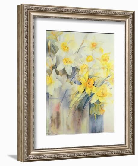 Mixed Daffodils in a Tank-Karen Armitage-Framed Giclee Print