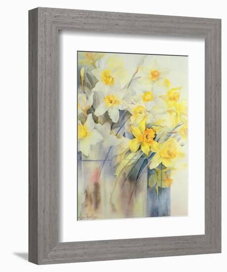 Mixed Daffodils in a Tank-Karen Armitage-Framed Giclee Print