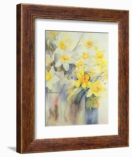 Mixed Daffodils in a Tank-Karen Armitage-Framed Giclee Print