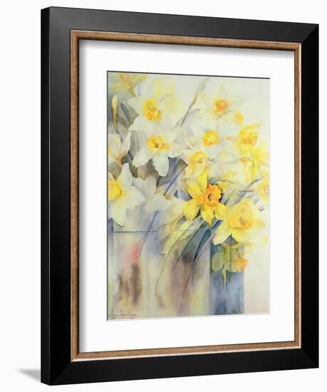 Mixed Daffodils in a Tank-Karen Armitage-Framed Giclee Print