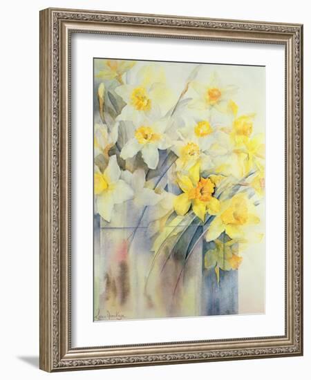 Mixed Daffodils in a Tank-Karen Armitage-Framed Giclee Print