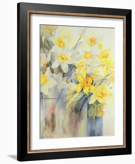 Mixed Daffodils in a Tank-Karen Armitage-Framed Giclee Print