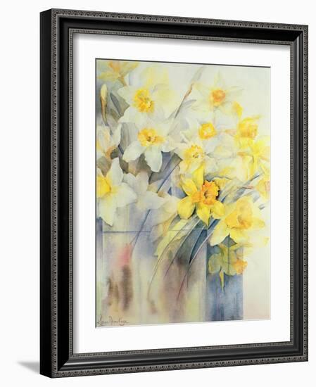 Mixed Daffodils in a Tank-Karen Armitage-Framed Giclee Print