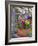 Mixed Flowers and Old Chair, Seattle, Washington, USA-Terry Eggers-Framed Photographic Print