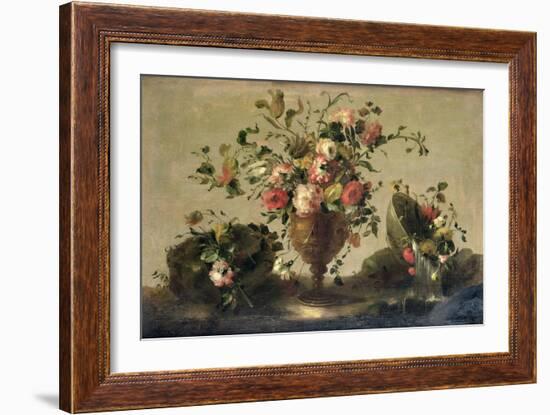 Mixed Flowers in a Gilt Goblet-Guardi-Framed Giclee Print