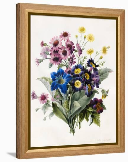 Mixed Flowers-Louise D'Orleans-Framed Premier Image Canvas