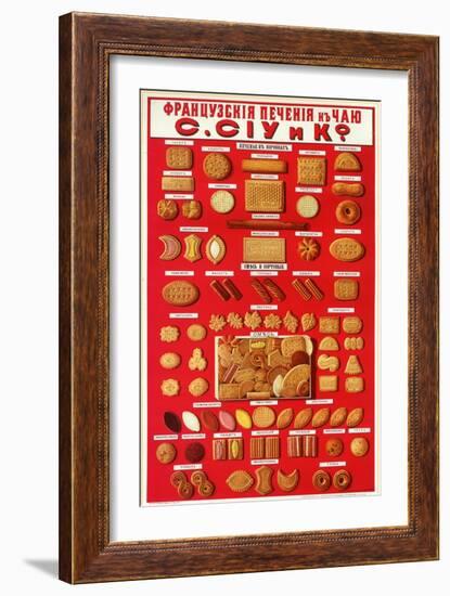 Mixed French Biscuits for Tea-null-Framed Art Print