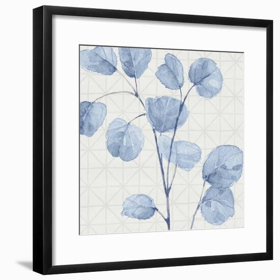 Mixed Greens LII Blue-Lisa Audit-Framed Art Print