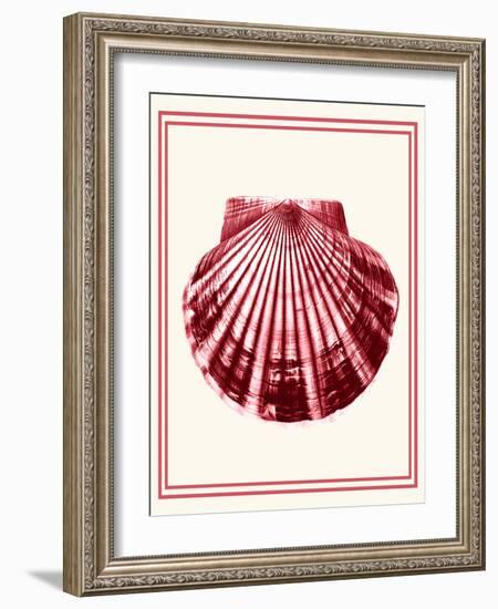 Mixed Nautical Coral on Cream b-Fab Funky-Framed Art Print