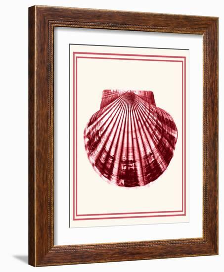 Mixed Nautical Coral on Cream b-Fab Funky-Framed Art Print