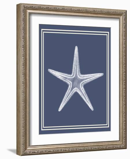 Mixed Nautical White on Indigo Blue a-Fab Funky-Framed Art Print