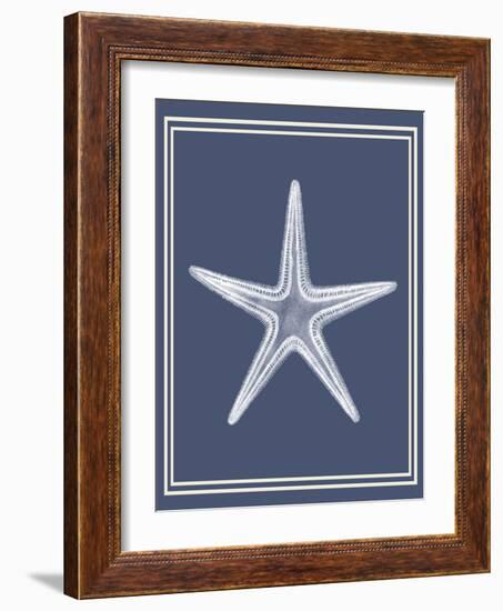 Mixed Nautical White on Indigo Blue a-Fab Funky-Framed Art Print