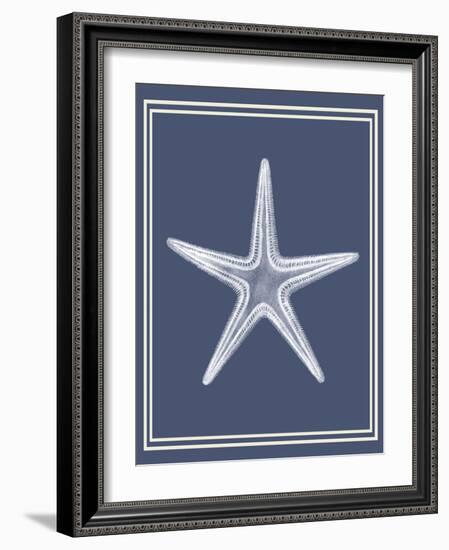 Mixed Nautical White on Indigo Blue a-Fab Funky-Framed Art Print