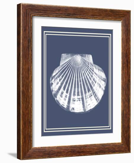 Mixed Nautical White on Indigo Blue b-Fab Funky-Framed Art Print