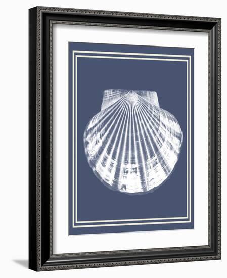 Mixed Nautical White on Indigo Blue b-Fab Funky-Framed Art Print