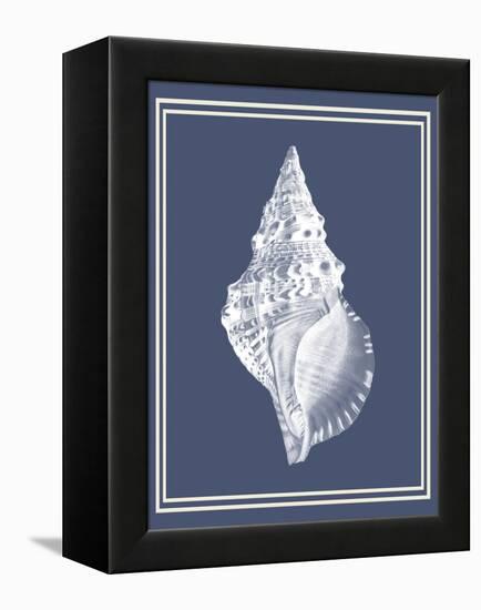 Mixed Nautical White on Indigo Blue c-Fab Funky-Framed Stretched Canvas