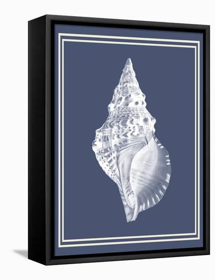 Mixed Nautical White on Indigo Blue c-Fab Funky-Framed Stretched Canvas