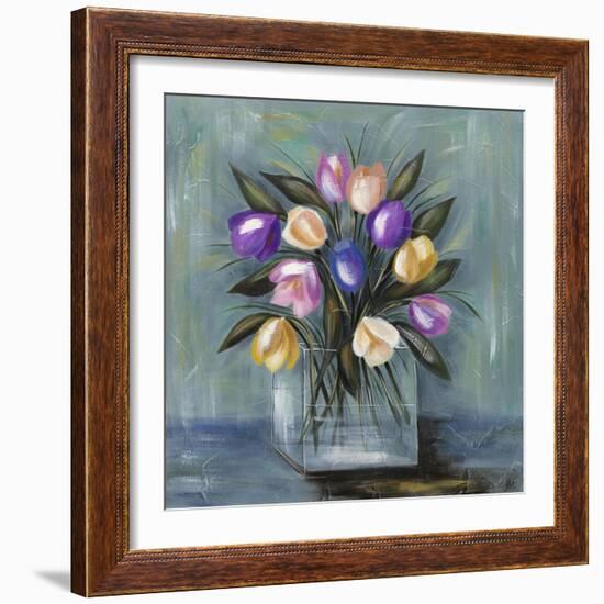 Mixed Pastel Bouquet II-Jade Reynolds-Framed Art Print