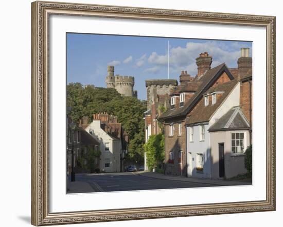 Mixed Red Brick Dwellings Approaching Arundel Castle, Arundel, West Sussex, England, UK, Europe-James Emmerson-Framed Photographic Print