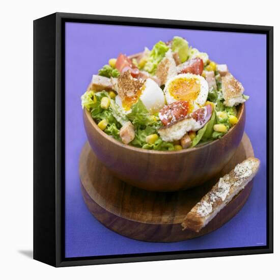 Mixed Salad with Chicken Breast and Egg-Bernard Radvaner-Framed Premier Image Canvas