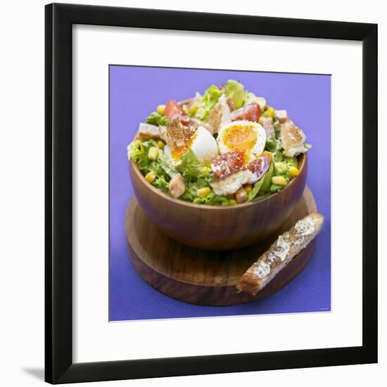 Mixed Salad with Chicken Breast and Egg-Bernard Radvaner-Framed Photographic Print