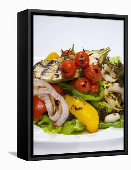 Mixed Salad with Grilled Vegetables-Giannis Agelou-Framed Premier Image Canvas