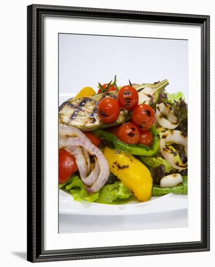 Mixed Salad with Grilled Vegetables-Giannis Agelou-Framed Photographic Print