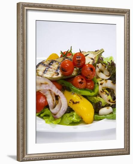Mixed Salad with Grilled Vegetables-Giannis Agelou-Framed Photographic Print