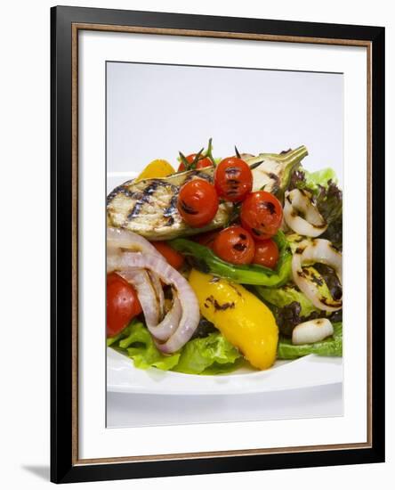 Mixed Salad with Grilled Vegetables-Giannis Agelou-Framed Photographic Print