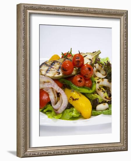 Mixed Salad with Grilled Vegetables-Giannis Agelou-Framed Photographic Print