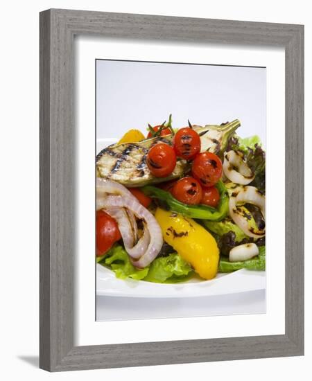 Mixed Salad with Grilled Vegetables-Giannis Agelou-Framed Photographic Print