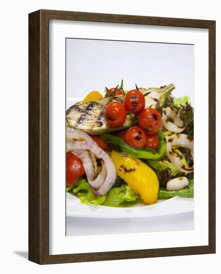 Mixed Salad with Grilled Vegetables-Giannis Agelou-Framed Photographic Print