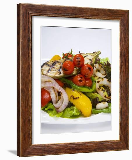 Mixed Salad with Grilled Vegetables-Giannis Agelou-Framed Photographic Print