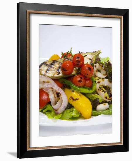 Mixed Salad with Grilled Vegetables-Giannis Agelou-Framed Photographic Print