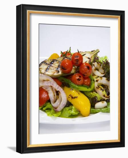 Mixed Salad with Grilled Vegetables-Giannis Agelou-Framed Photographic Print