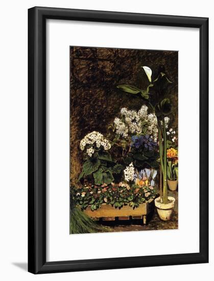 Mixed Spring Flowers-Pierre-Auguste Renoir-Framed Art Print