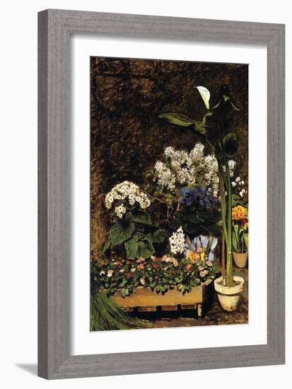 Mixed Spring Flowers-Pierre-Auguste Renoir-Framed Art Print