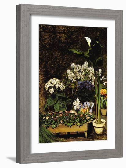 Mixed Spring Flowers-Pierre-Auguste Renoir-Framed Art Print