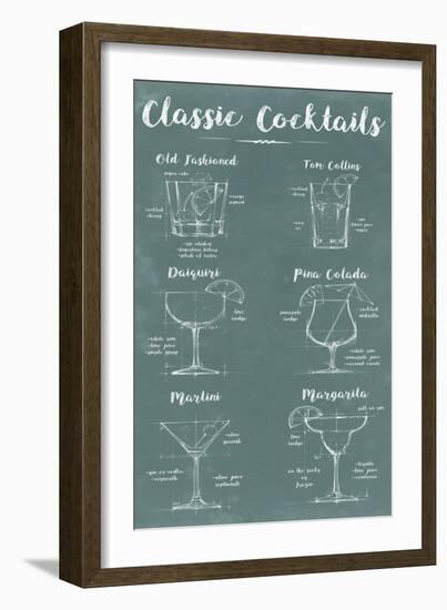 Mixology Infograph-Ethan Harper-Framed Premium Giclee Print