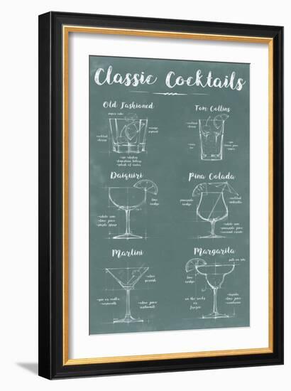 Mixology Infograph-Ethan Harper-Framed Premium Giclee Print