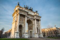 Arch of Peace in Sempione Park, Milan, Lombardy, Italy-Mixov-Photographic Print