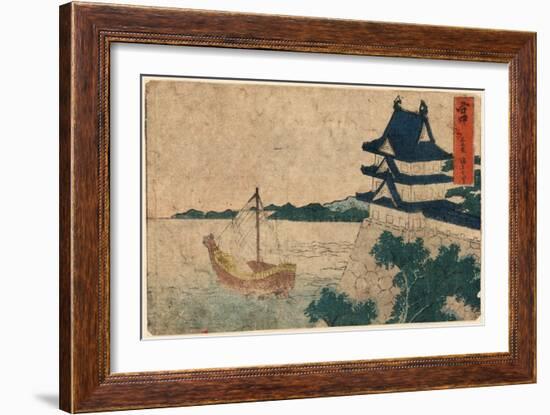 Miya-Katsushika Hokusai-Framed Giclee Print