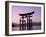 Miyajima Island / ItsUKushima Shrine / Torii Gate / Sunset, Honshu, Japan-Steve Vidler-Framed Photographic Print