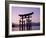 Miyajima Island / ItsUKushima Shrine / Torii Gate / Sunset, Honshu, Japan-Steve Vidler-Framed Photographic Print