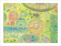 Sounds in the Universe: Dove Tree, and Sun-Miyuki Hasekura-Framed Giclee Print