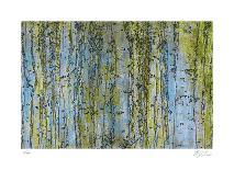 Weathered Trees in Blue 2-Mj Lew-Giclee Print