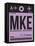 MKE Milwaukee Luggage Tag I-NaxArt-Framed Stretched Canvas