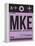 MKE Milwaukee Luggage Tag I-NaxArt-Framed Stretched Canvas