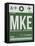 MKE Milwaukee Luggage Tag II-NaxArt-Framed Stretched Canvas