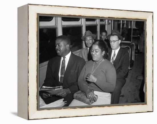 MLK Abernathy Ride Bus 1956-Harold Valentine-Framed Premier Image Canvas